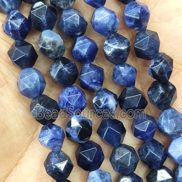 Blue Sodalite Beads Cut Round