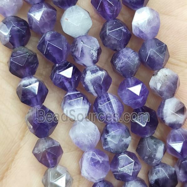 Dogtooth Amethyst Beads Cut Round