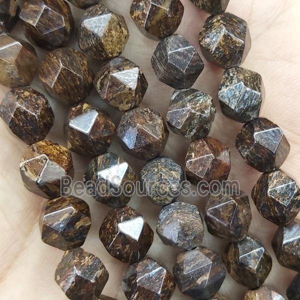 Bronzite Beads Cut Round