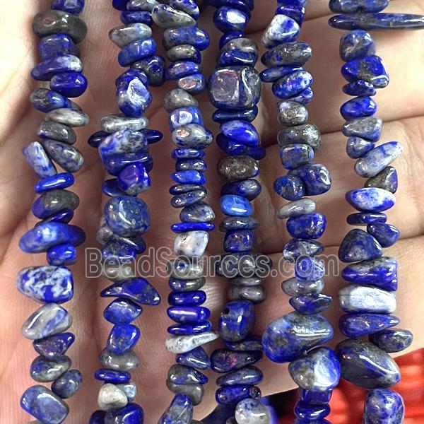 Blue Lapis Lazuli Chip Beads Freeform