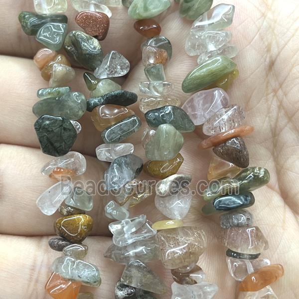 Mix Rutilated Quartz Chip Beads Freeform