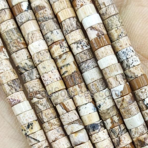 Picture Jasper Heishi Beads