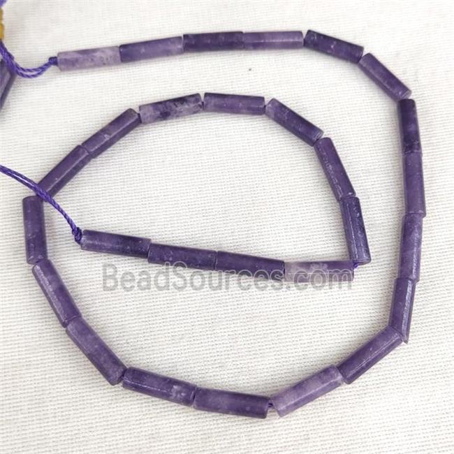 Lilac Jasper Tube Beads