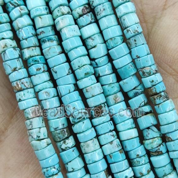 Blue Magnesite Turquoise Heishi Beads