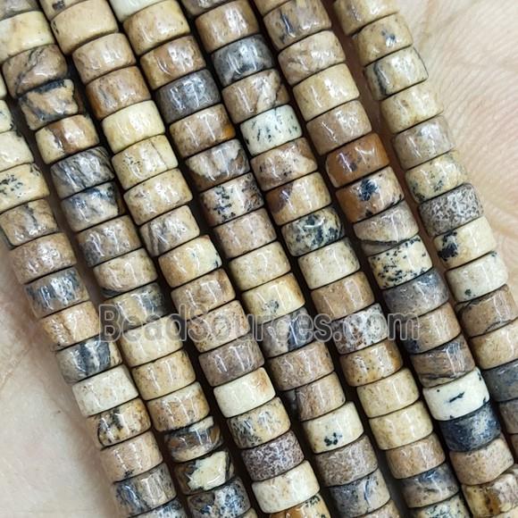 Picture Jasper Heishi Beads