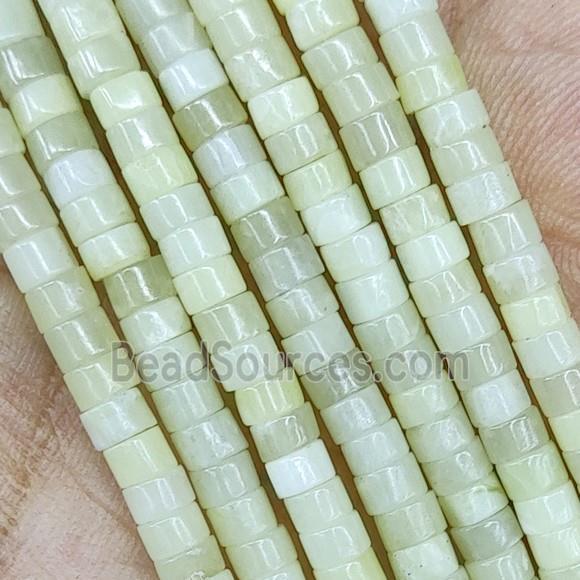 Lt.Olive Jade Heishi Beads