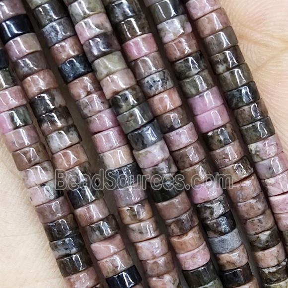 Pink Rhodonite Heishi Beads