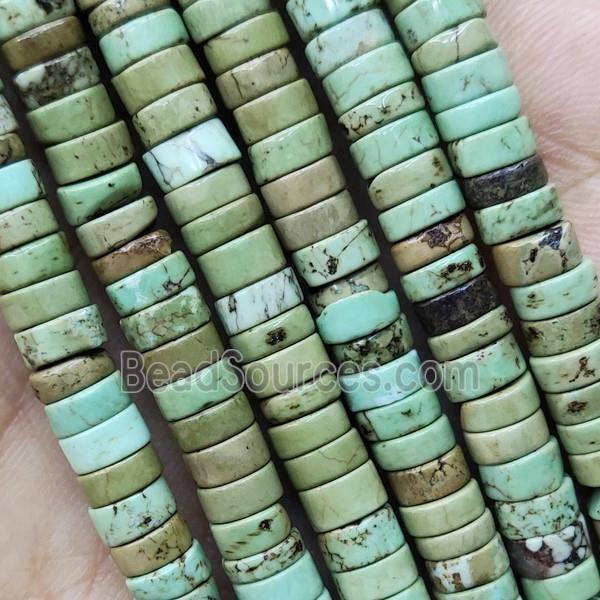 Green Magnesite Turquoise Heishi Beads