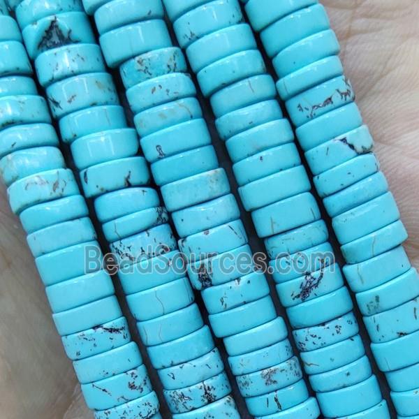 Blue Magnesite Turquoise Heishi Beads