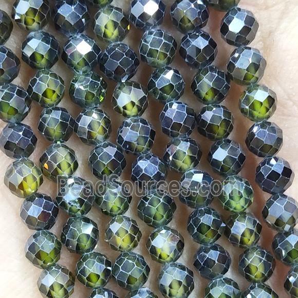 Green Cubic Zircon Beads Faceted Round