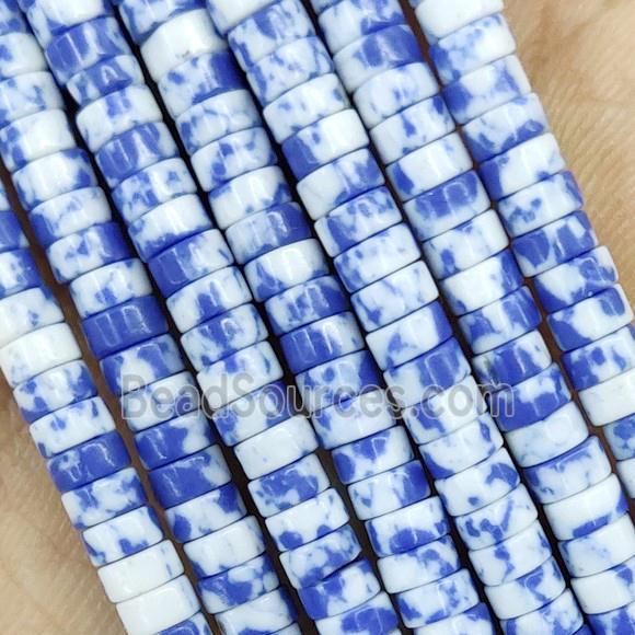 Blue Turquoise Heishi Beads Dye