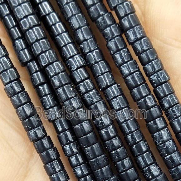 Black Turquoise Heishi Beads Dye