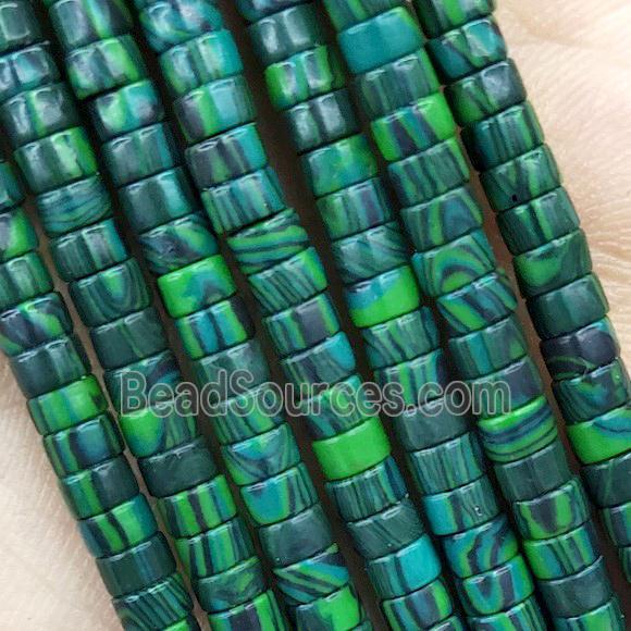 Green Synthetic Malachite Heishi Beads Dye