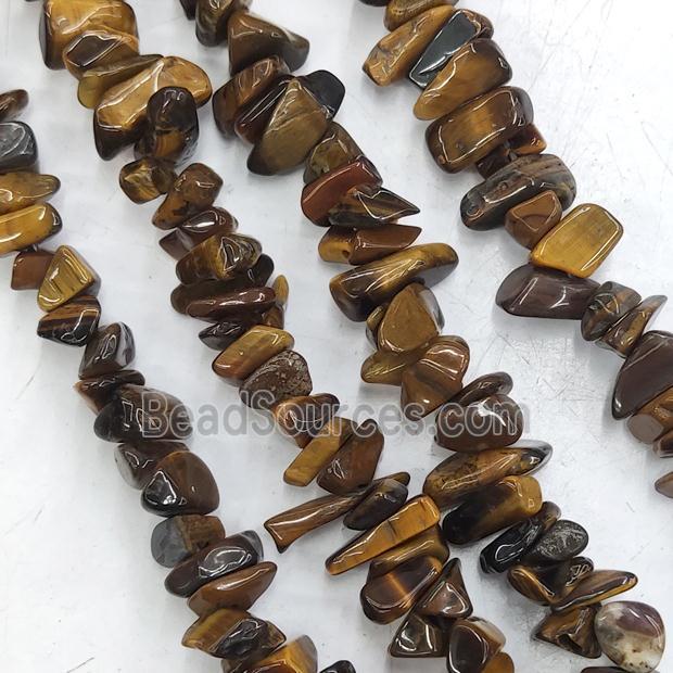 Tiger Eye Stone Beads Chip Freeform