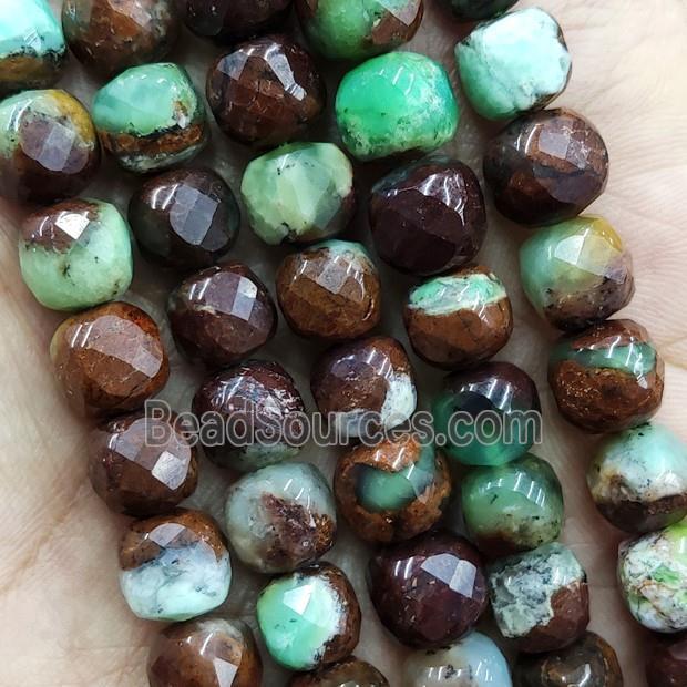 Australian Chrysoprase Beads Faceted Cube C-Grade