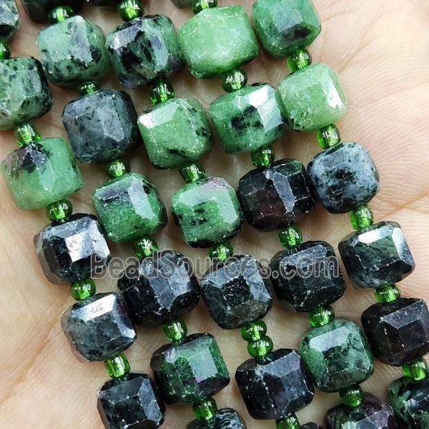 Zoisite Beads Faceted Cube