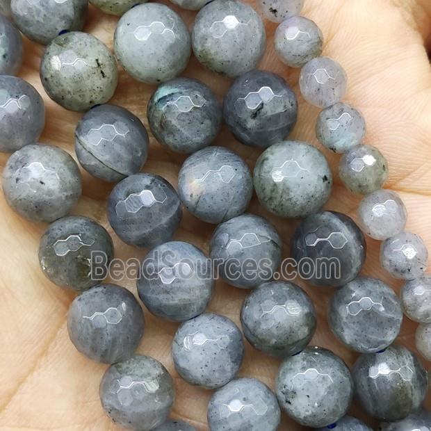 Labradorite Beads Faceted Round