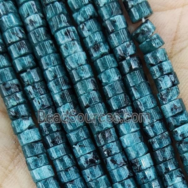 DarkGreen Marble Heishi Beads Dye