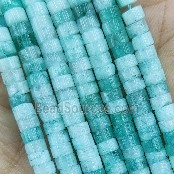 Green Dye Jade Heishi Beads