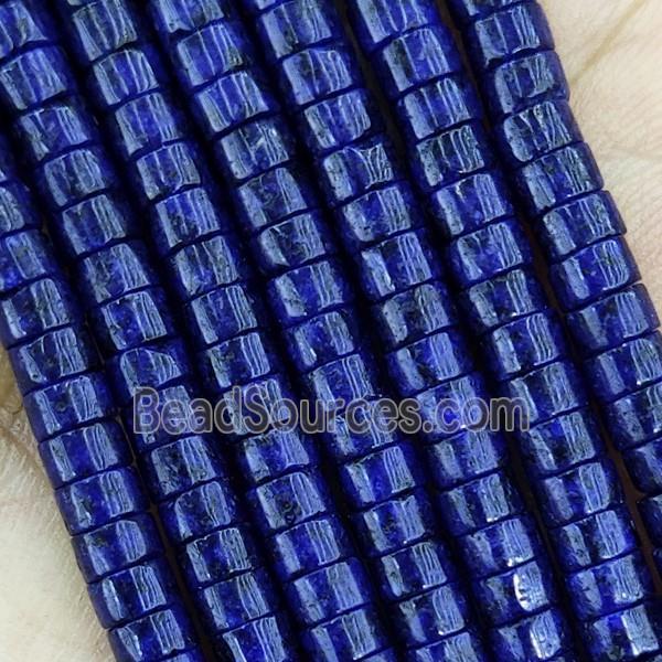 Blue Dye Lapis Heishi Beads