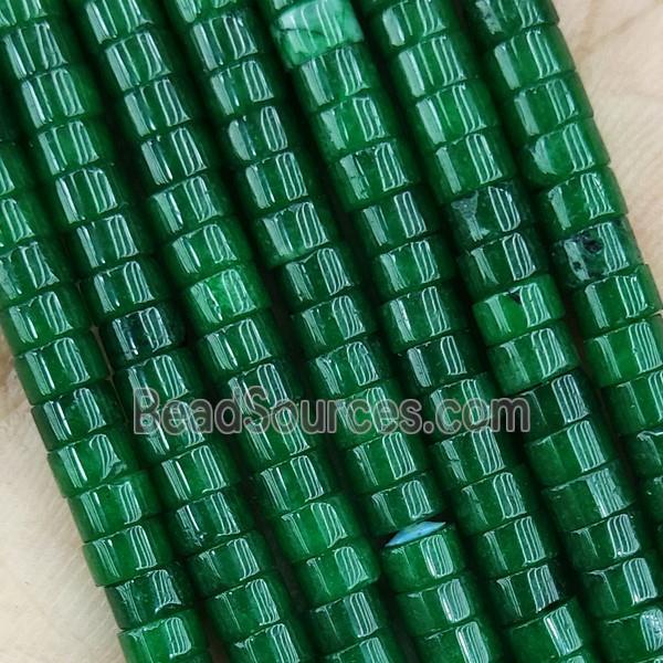 Green Dye Jade Heishi Beads