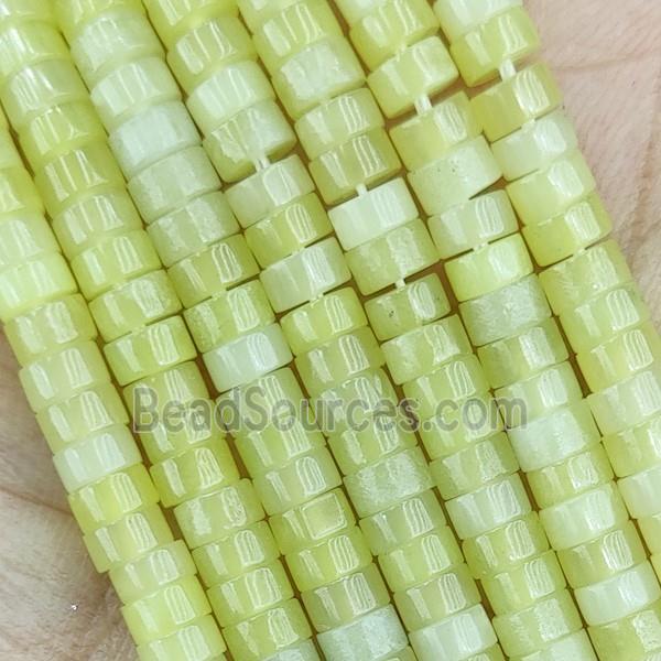 Lemon Jade Heishi Beads