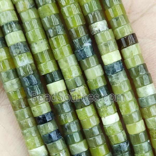 Green Jade Heishi Beads