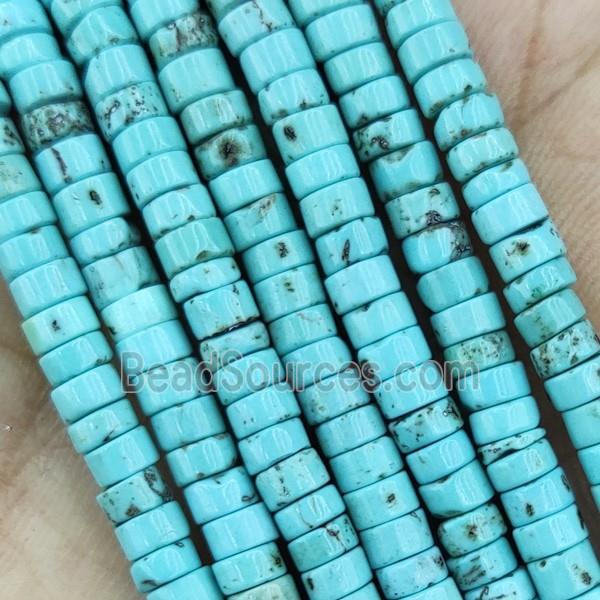 Green Magnesite Turquoise Heishi Beads