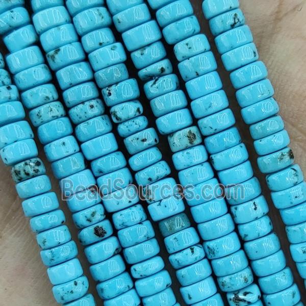 Blue Magnesite Turquoise Heishi Beads