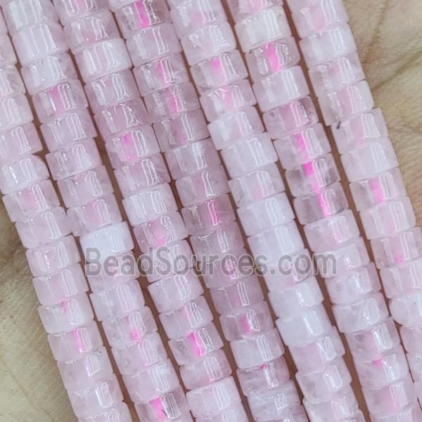 Pink Rose Quartz Heishi Beads