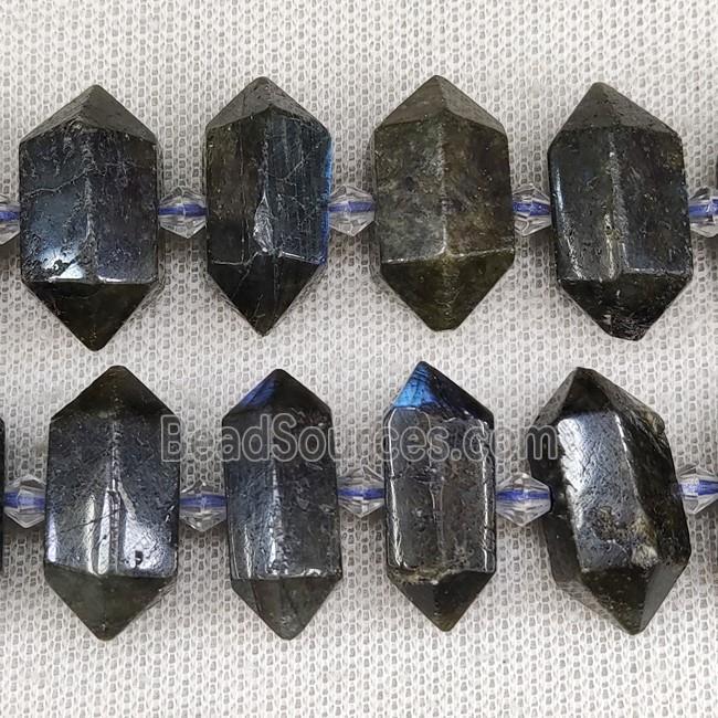 Labradorite Bullet Beads