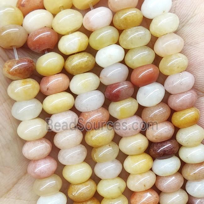 Natural Golden Aventurine Rondelle Beads Smooth