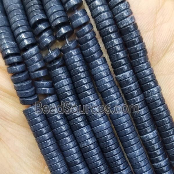 Inkblue Oxidative Agate Heishi Beads