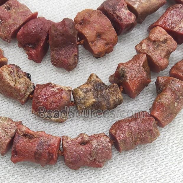 Natural Coral Beads Red Freeform