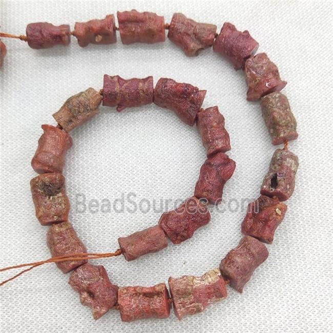 Natural Coral Beads Red Freeform