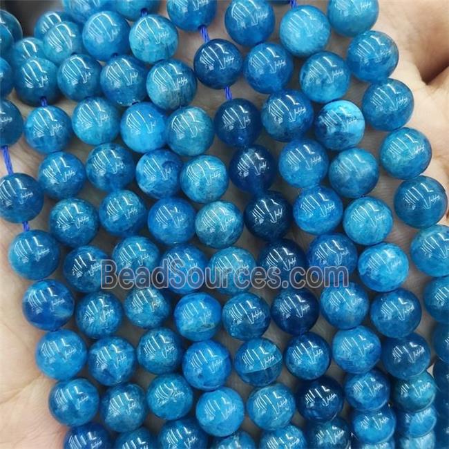 Natural Apatite Beads Smooth Round A-Grade