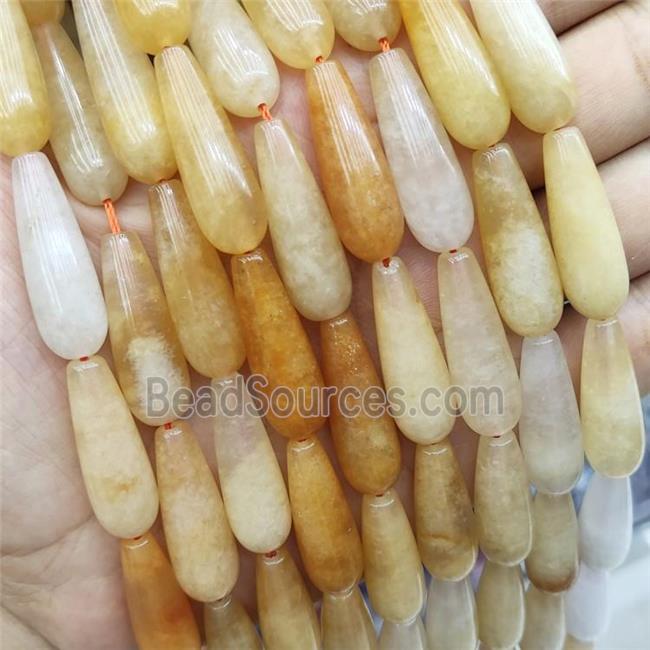 Yellow Aventurine Beads Teardrop