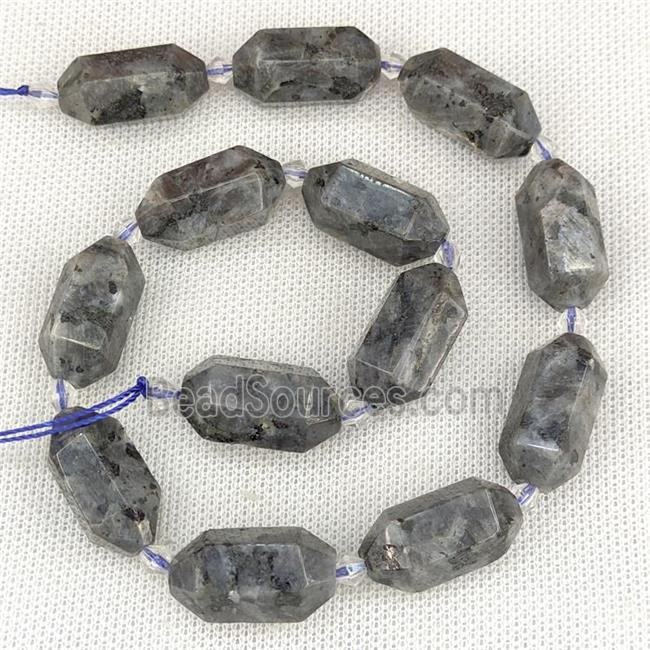 Black Labradorite Beads Prism