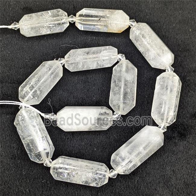 Clear Quartz Prism Beads