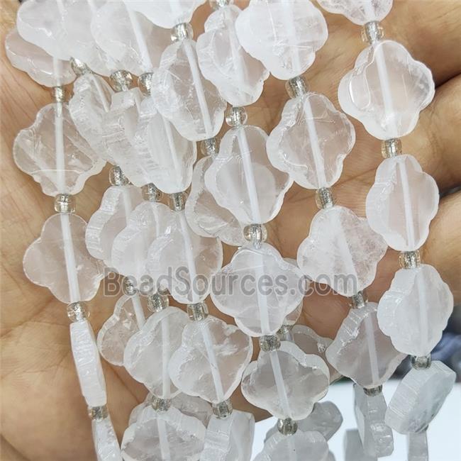 Clear Quartz Clover Beads