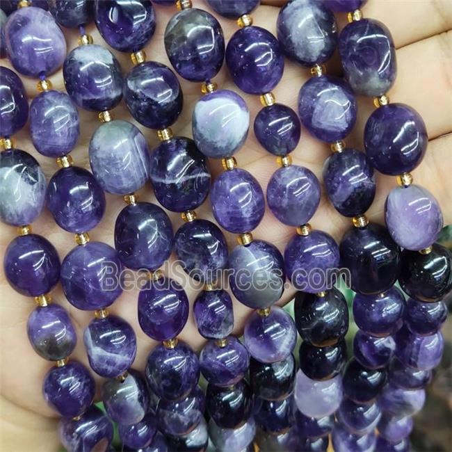 Purple Amethyst Nugget Beads Freeform Polished