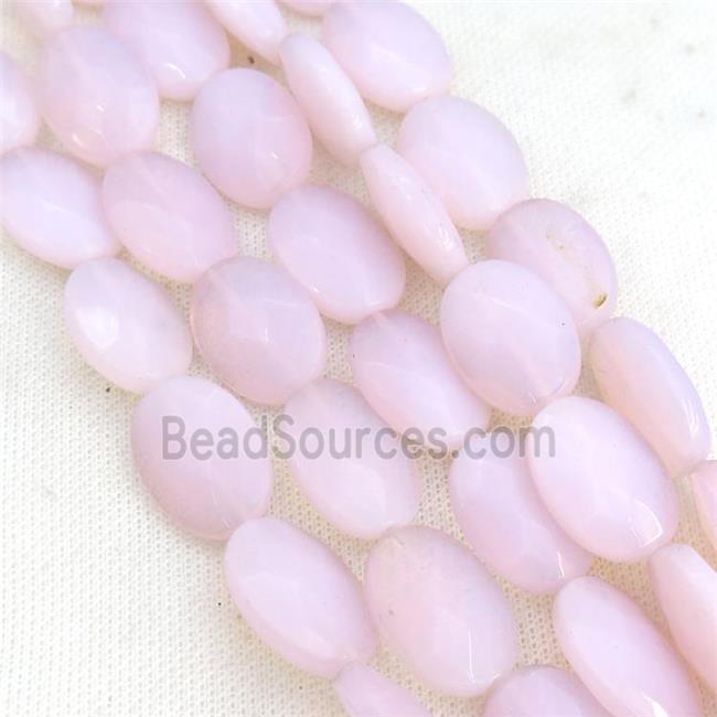 Pink Opalite Beads Faceted Oval