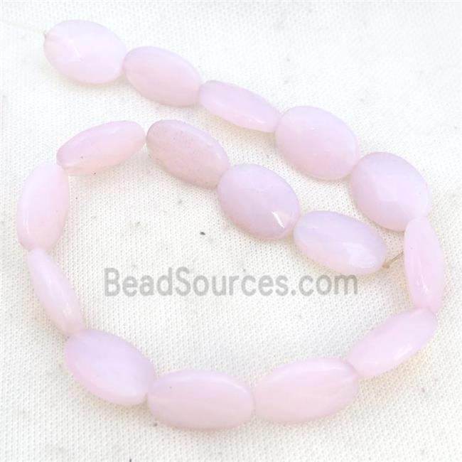 Pink Opalite Beads Faceted Oval