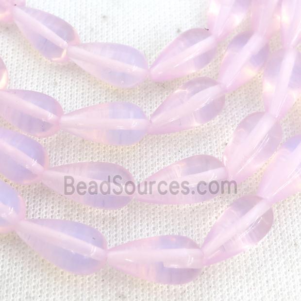 Pink Opalite Beads Teardrop