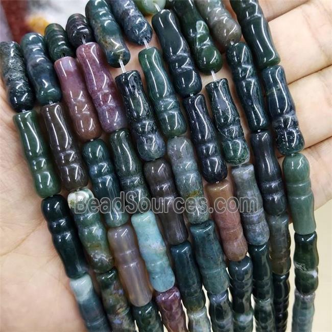 Indian Agate Tube Beads