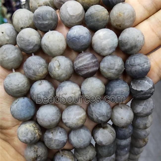 Labradorite Round Beads Carved