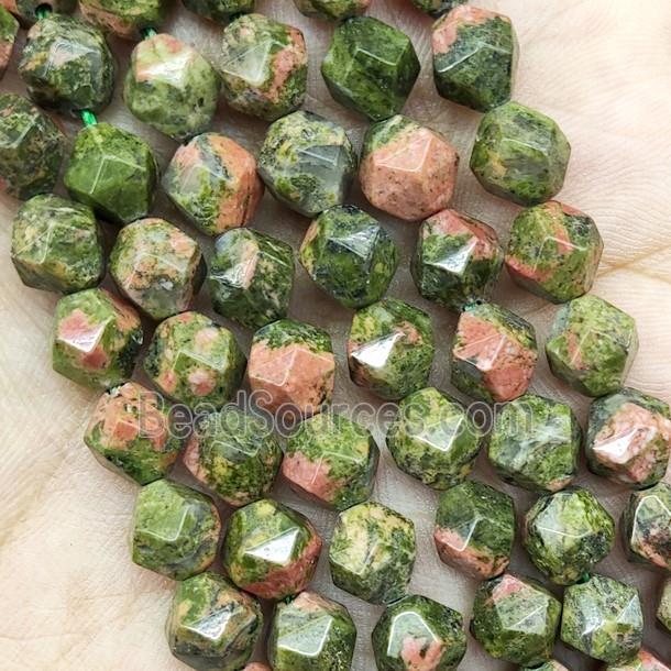 Unakite Beads Cut Round