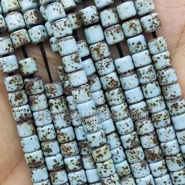 Natural Bodhi Tuquoise Beads Blue Tube