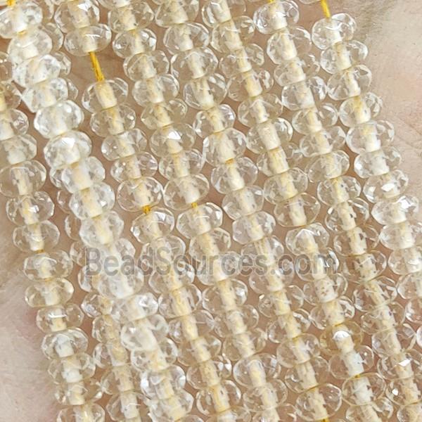 Citrine Beads Yellow Faceted Rondelle