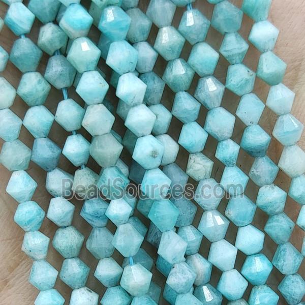 Natural Green Amazonite Beads Bicone